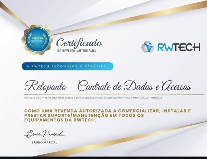  SOMOS REVENDA AUTORIZADA EM TODOS PRODUTOS RW TECH. 