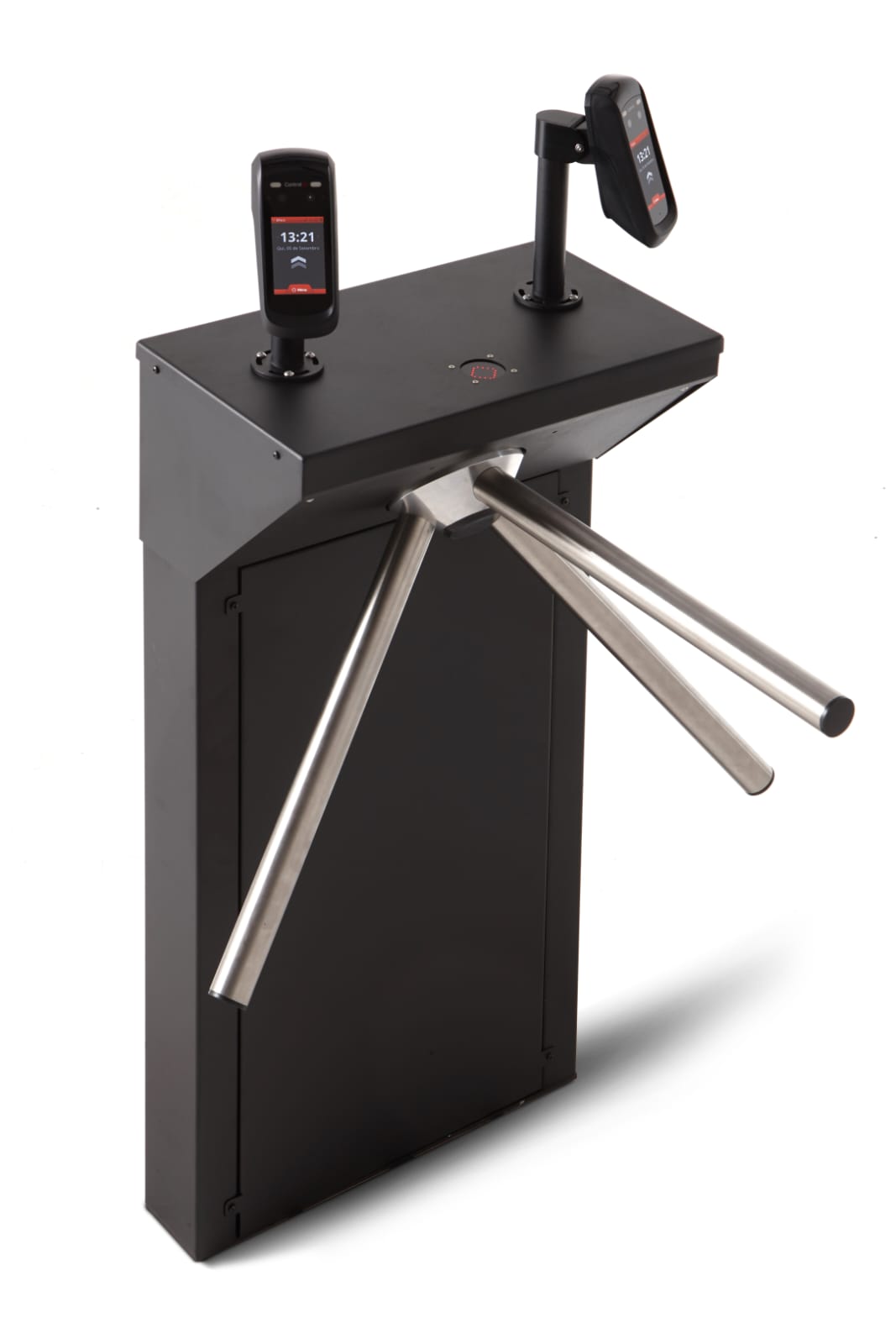 Catraca de Acesso Slim Mini Balcão com 2 Leitores Faciais